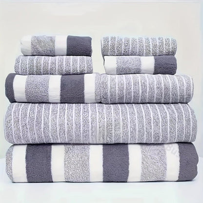 Luxe Koraal Badhanddoek Set – Ultra-Zacht en Snel Droog, 8-Delige Set voor Optimaal Comfort 7