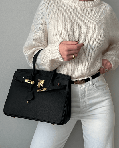 Luxe Leren Draagtas met Ruim Interieur en Multifunctionele Compartimenten – Ideaal voor Reizen en Dagelijks Gebruik 5