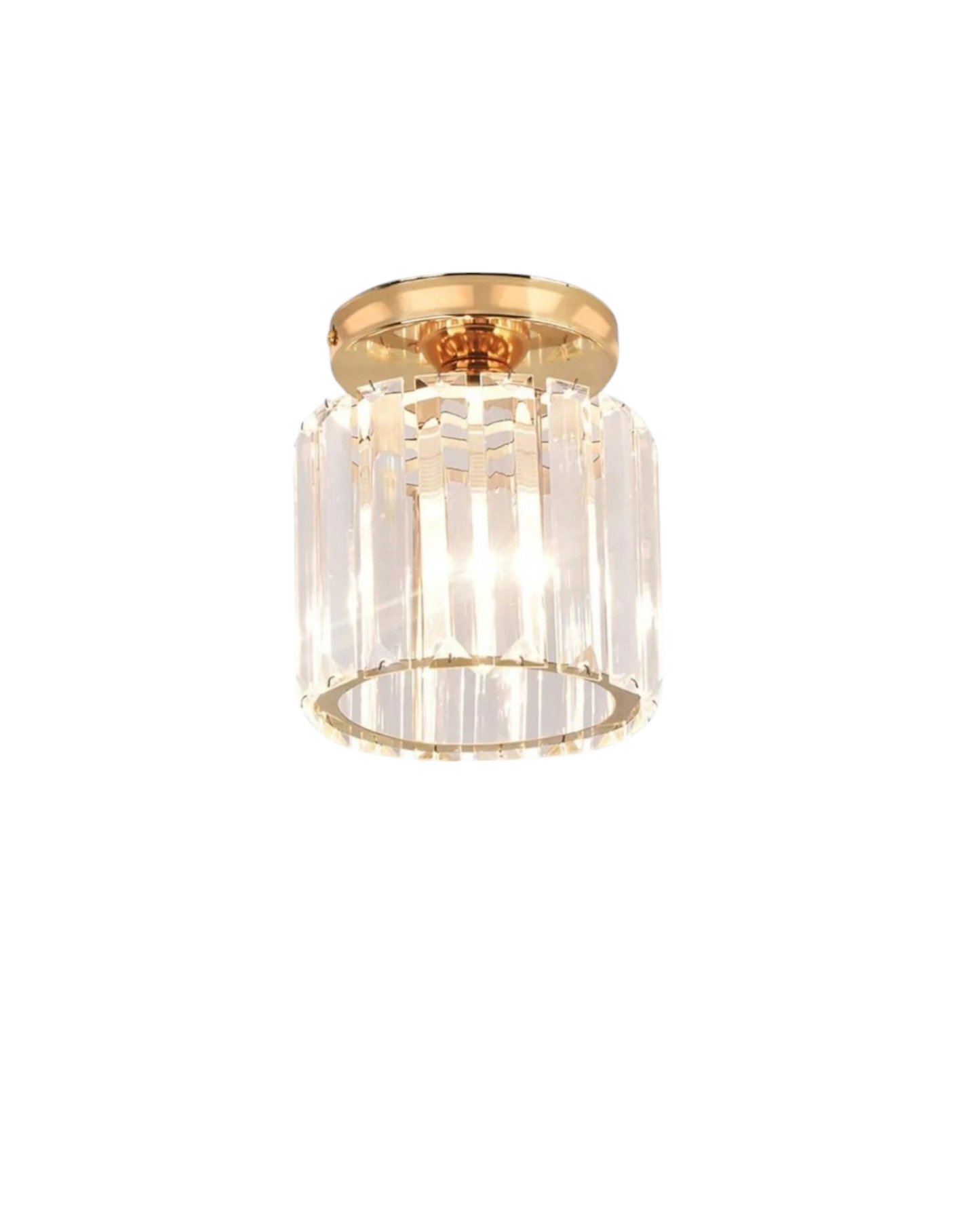 Matzwarte Plafondlamp met Gefacetteerd Glas voor Slaapkamer en Modern Interieur 9