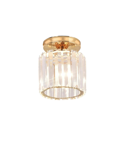 Matzwarte Plafondlamp met Gefacetteerd Glas voor Slaapkamer en Modern Interieur 9