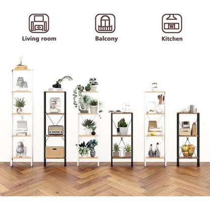Metalen Opbergrek met 3 Planken - Multifunctioneel Staand Rek voor Keuken, Badkamer en Woonkamer - Zwart 30x44x76,8 cm 6