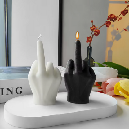 Middle Flame Kaars - Humoristische Decoratie met Geuren - Sojawas 3