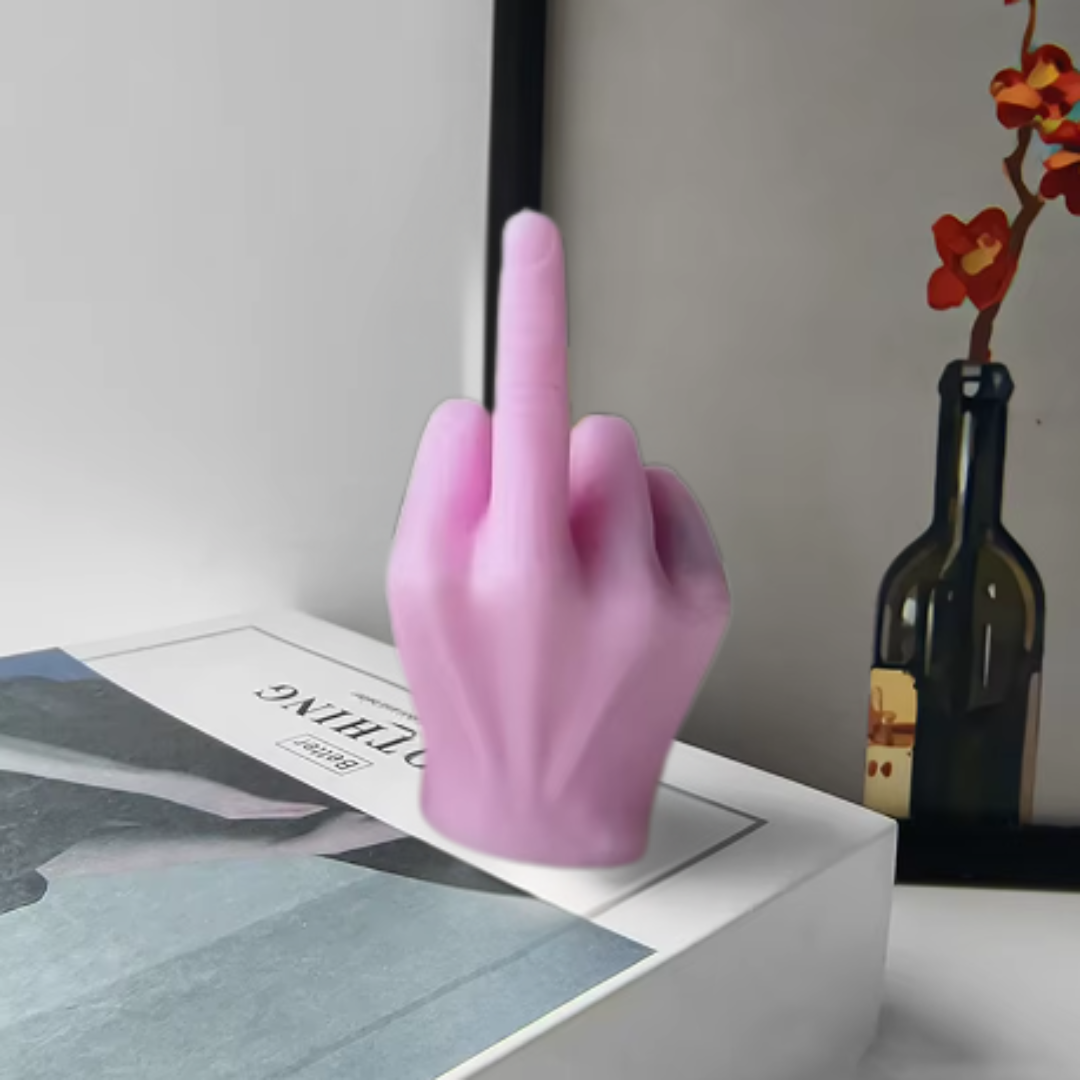 Middle Flame Kaars - Humoristische Decoratie met Geuren - Sojawas 4