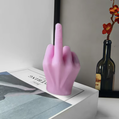 Middle Flame Kaars - Humoristische Decoratie met Geuren - Sojawas 4