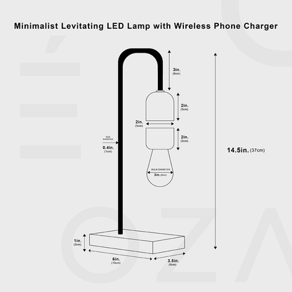 Minimalistische LED Plafondlamp met Draadloze Oplader en Zwevend Ontwerp – 8W Energiezuinig Verlichting