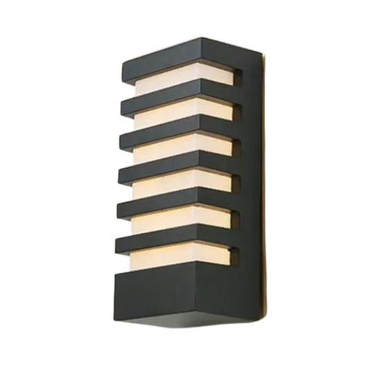 Minimalistische LED-Wandlamp Buiten IP65 Waterdicht 12W Warmwit Licht Aluminium 12x6,5 cm 0