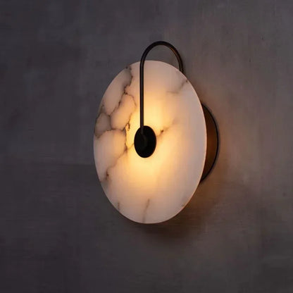 Minimalistische Marmeren Wandlamp met LED Verlichting – Creatief Ontwerp voor Woonkamer en Slaapkamer 0