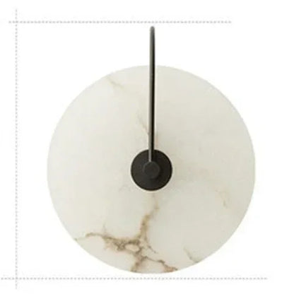 Minimalistische Marmeren Wandlamp met LED Verlichting – Creatief Ontwerp voor Woonkamer en Slaapkamer 7