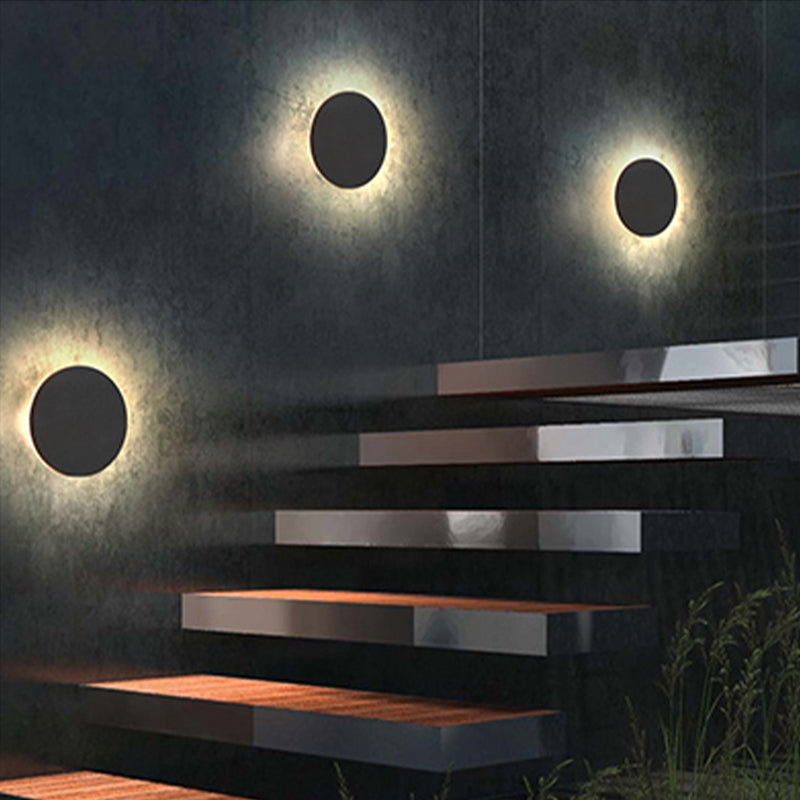 Minimalistische Zwarte LED Wandlamp voor Tuin en Hal – Modern Muurlamp van Duurzaam Metaal 3