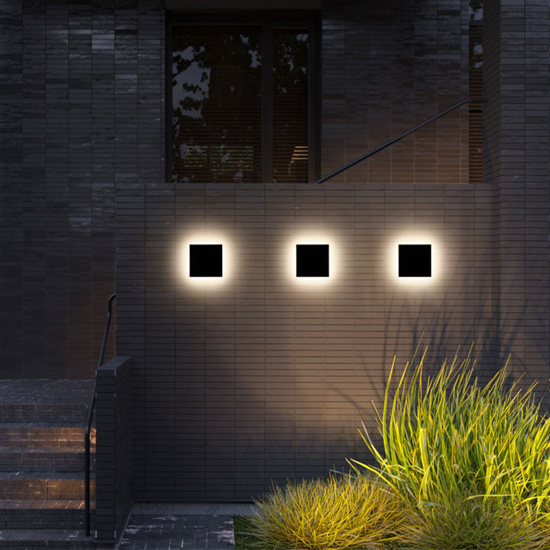 Minimalistische Zwarte LED Wandlamp voor Tuin en Hal – Modern Muurlamp van Duurzaam Metaal 7