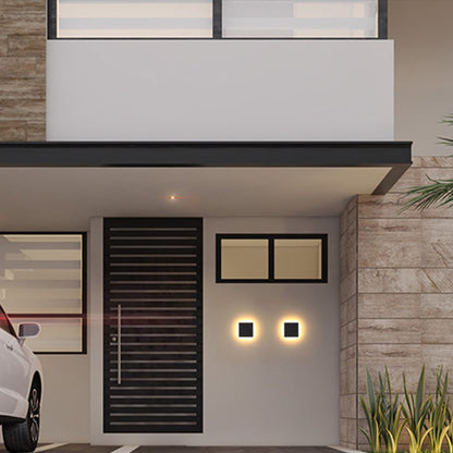 Minimalistische Zwarte LED Wandlamp voor Tuin en Hal – Modern Muurlamp van Duurzaam Metaal 9