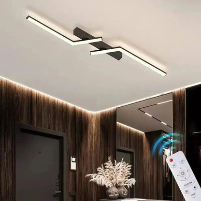 Moderne LED Plafondlamp Zwart - Energiezuinige Plafonniere voor Slaapkamer en Interieur