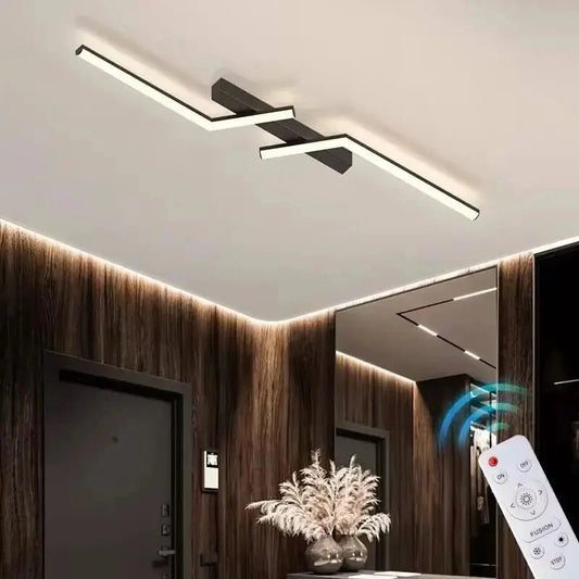 Moderne LED Plafondlamp Zwart - Energiezuinige Plafonniere voor Slaapkamer en Interieur