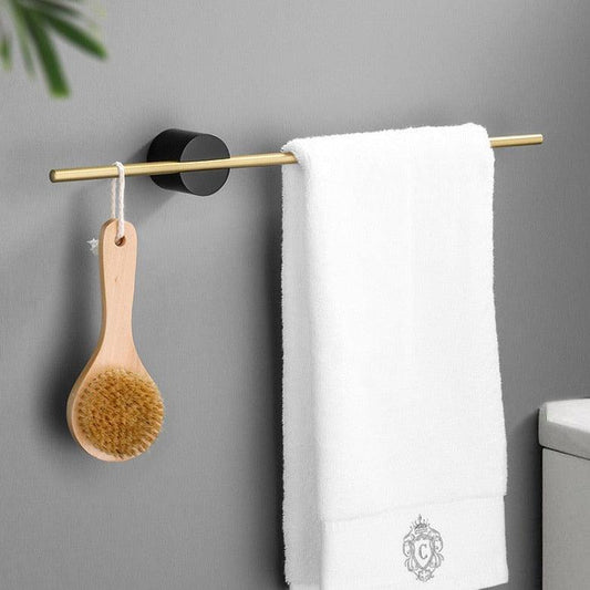 Modern Handdoekenrek Badkamer van Geborsteld Aluminium – Verstelbaar en Elegant Ontwerp voor Compacte Ruimtes 0
