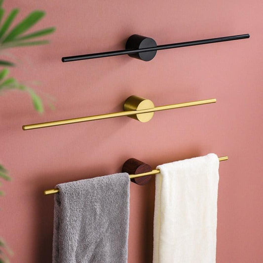 Modern Handdoekenrek Badkamer van Geborsteld Aluminium – Verstelbaar en Elegant Ontwerp voor Compacte Ruimtes 1
