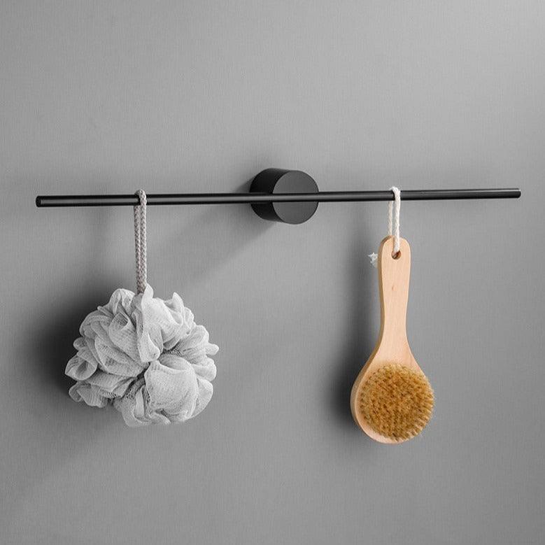 Modern Handdoekenrek Badkamer van Geborsteld Aluminium – Verstelbaar en Elegant Ontwerp voor Compacte Ruimtes 2