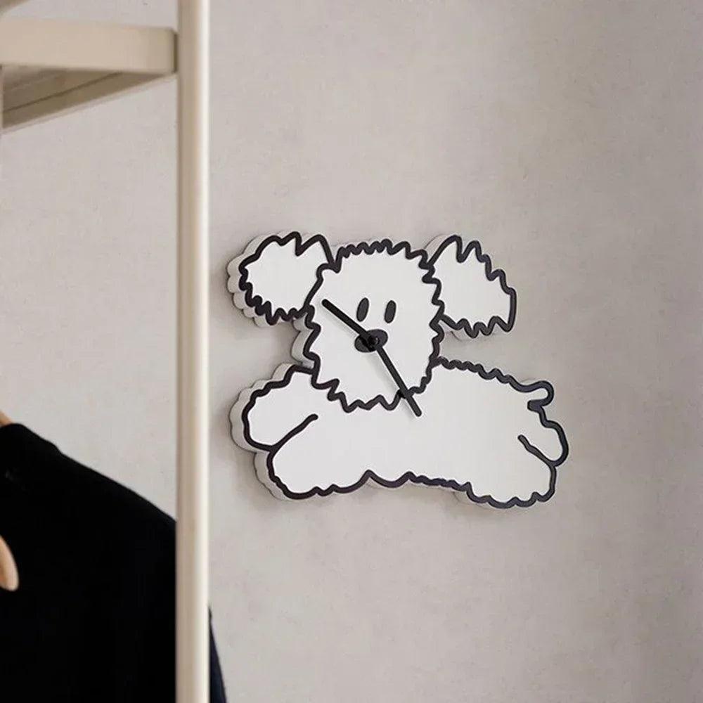 Moderne Acryl Wandklok in Schattige Cartoonstijl – Perfect voor Elke Ruimte 8