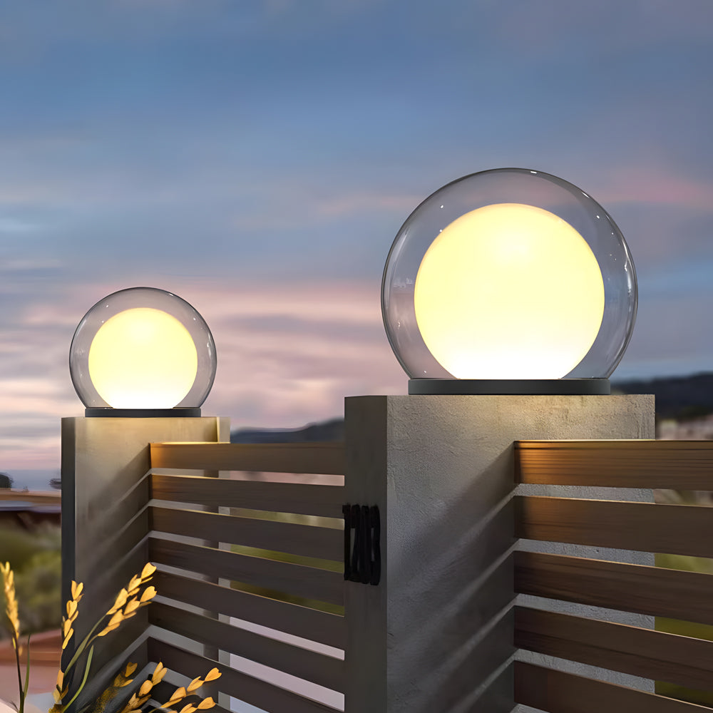 Moderne Buitenlamp Zwart van Roestvrij Staal met Maanlichtontwerp - Waterdichte Wandlamp Buiten op Zonne-energie en Bedraad 3
