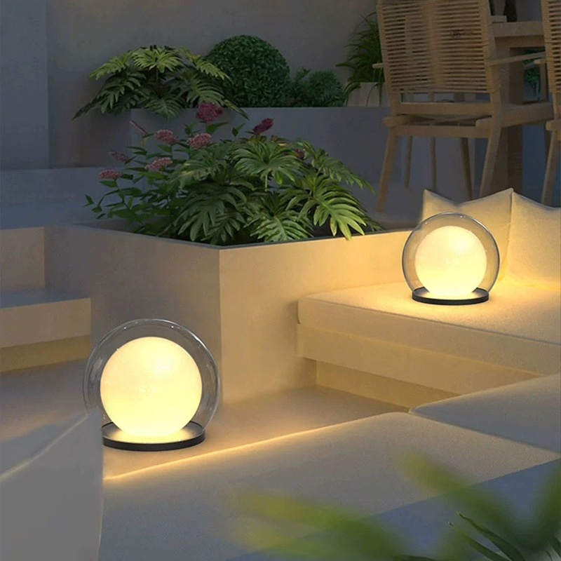 Moderne Buitenlamp Zwart van Roestvrij Staal met Maanlichtontwerp - Waterdichte Wandlamp Buiten op Zonne-energie en Bedraad 6