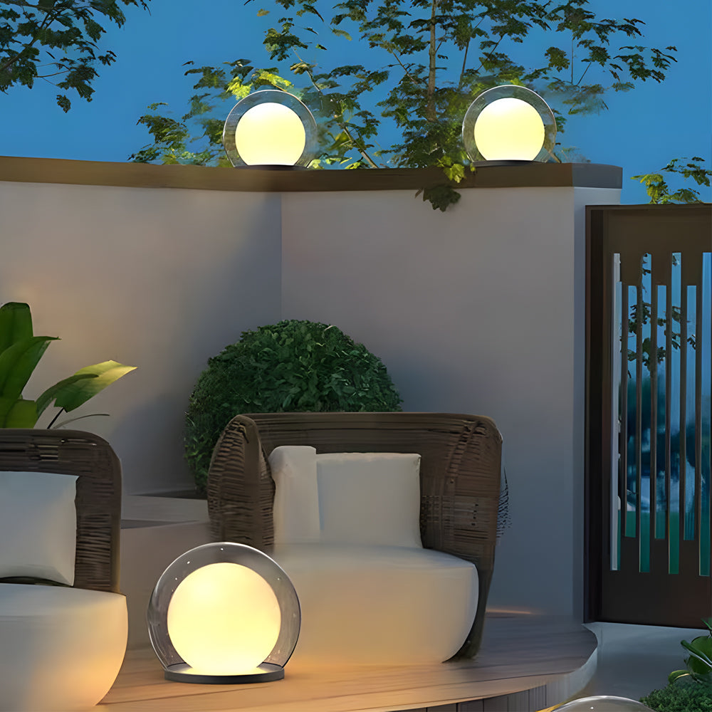 Moderne Buitenlamp Zwart van Roestvrij Staal met Maanlichtontwerp - Waterdichte Wandlamp Buiten op Zonne-energie en Bedraad 9