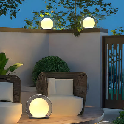 Moderne Buitenlamp Zwart van Roestvrij Staal met Maanlichtontwerp - Waterdichte Wandlamp Buiten op Zonne-energie en Bedraad 9