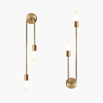 Moderne Gouden Wandlamp met 2 Lichten voor Binnen – Stijlvolle Muurlamp voor Woonkamer en Slaapkamer 1
