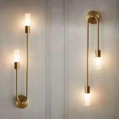 Moderne Gouden Wandlamp met 2 Lichten voor Binnen – Stijlvolle Muurlamp voor Woonkamer en Slaapkamer 4