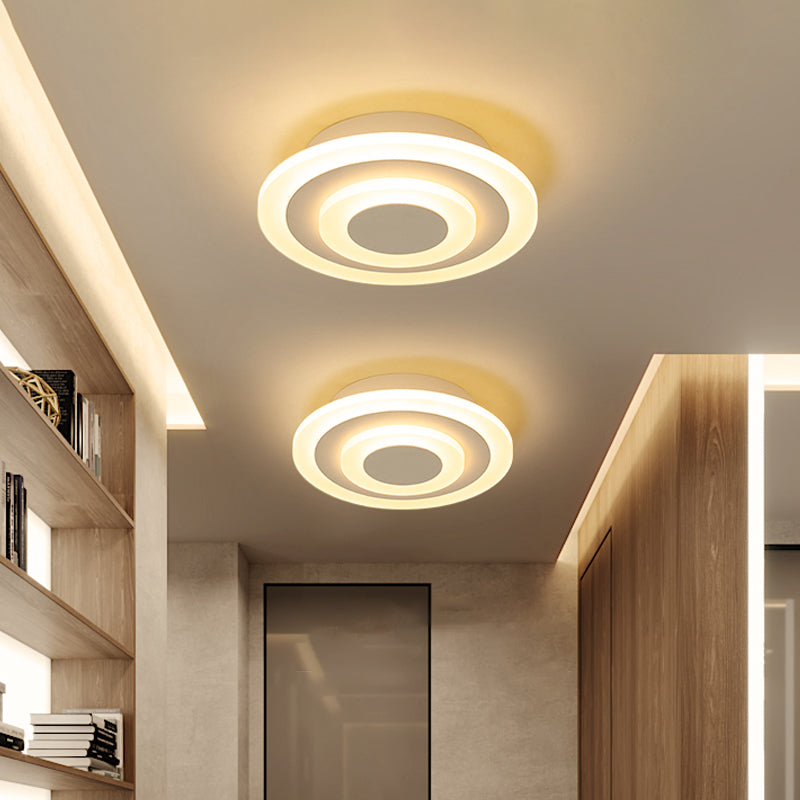 Moderne LED Plafondlamp in Ronde en Vierkante Vorm – Duurzaam Acryl met Energiezuinige Verlichting voor Slaapkamer en Gang 7
