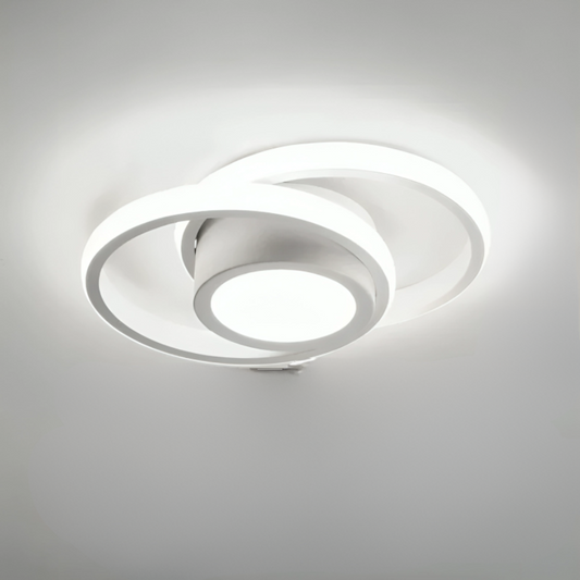 Moderne LED Plafondlamp met 2 Ringen – Energiezuinige Verlichting voor Diverse Ruimtes 0