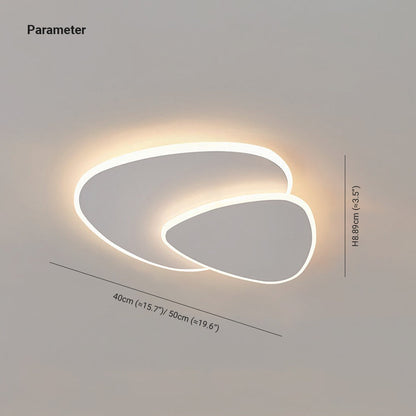 Moderne LED Plafondlamp van Metaal en Acryl in Wit voor Slaapkamer en Woonkamer 3