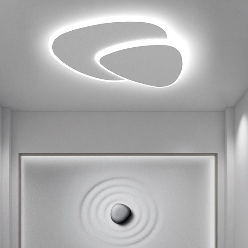 Moderne LED Plafondlamp van Metaal en Acryl in Wit voor Slaapkamer en Woonkamer 5