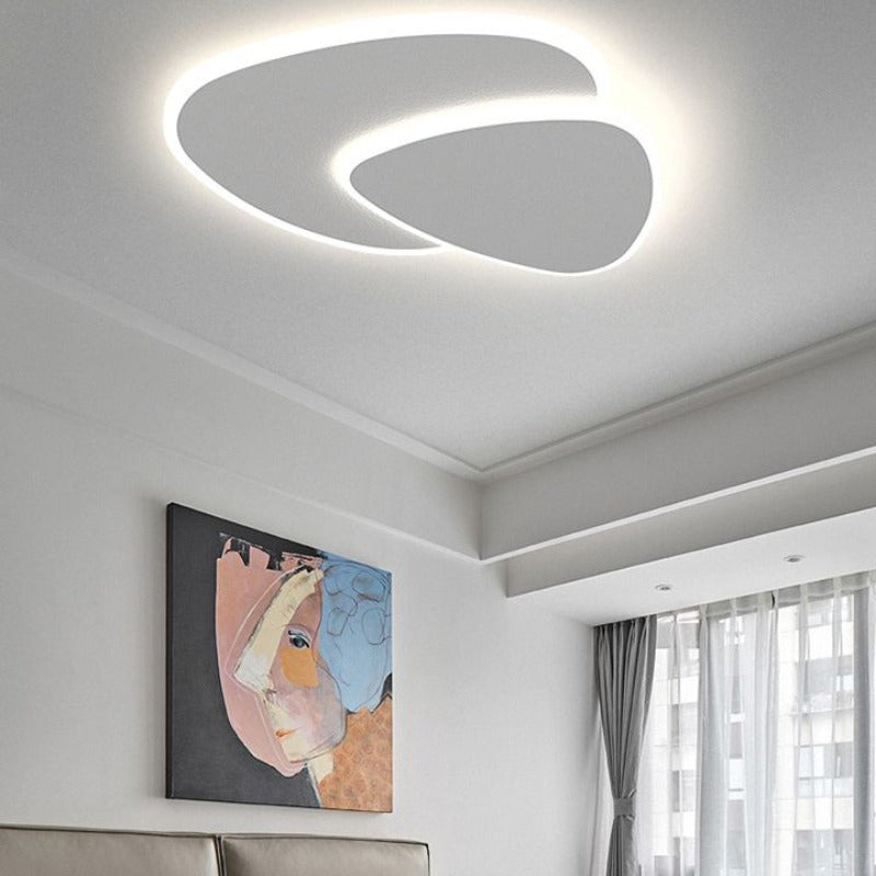 Moderne LED Plafondlamp van Metaal en Acryl in Wit voor Slaapkamer en Woonkamer 6