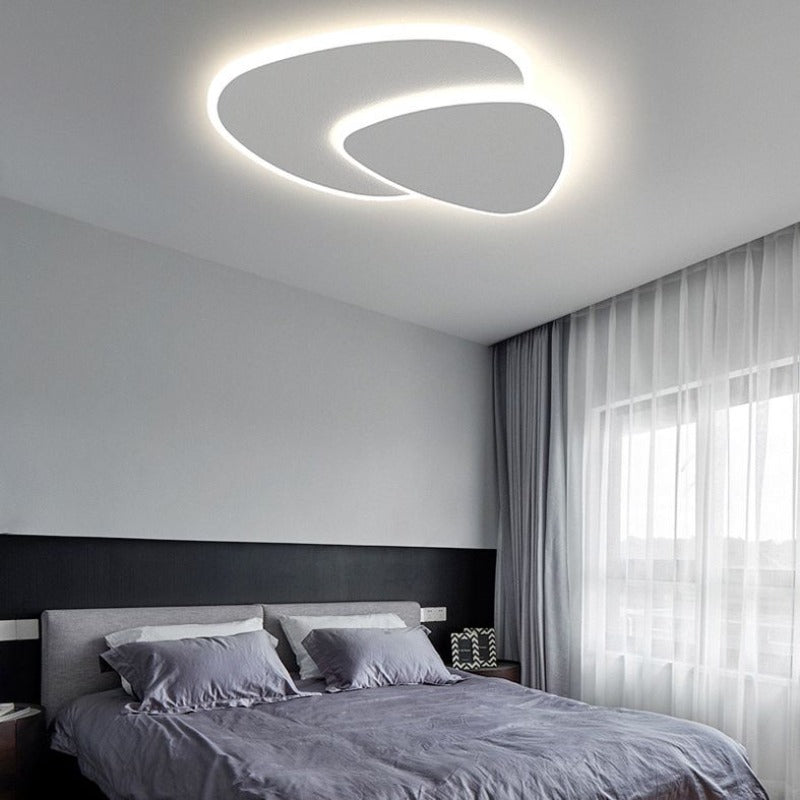 Moderne LED Plafondlamp van Metaal en Acryl in Wit voor Slaapkamer en Woonkamer 7