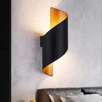Moderne LED Wandlamp met Spiraalontwerp – Wit/Zwart Metaal voor Binnengebruik 5