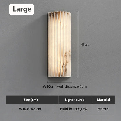 Moderne Marmeren Wandlamp met Minimalistisch Design voor Slaapkamer en Woonkamer – Wit met Gouden Accenten 7