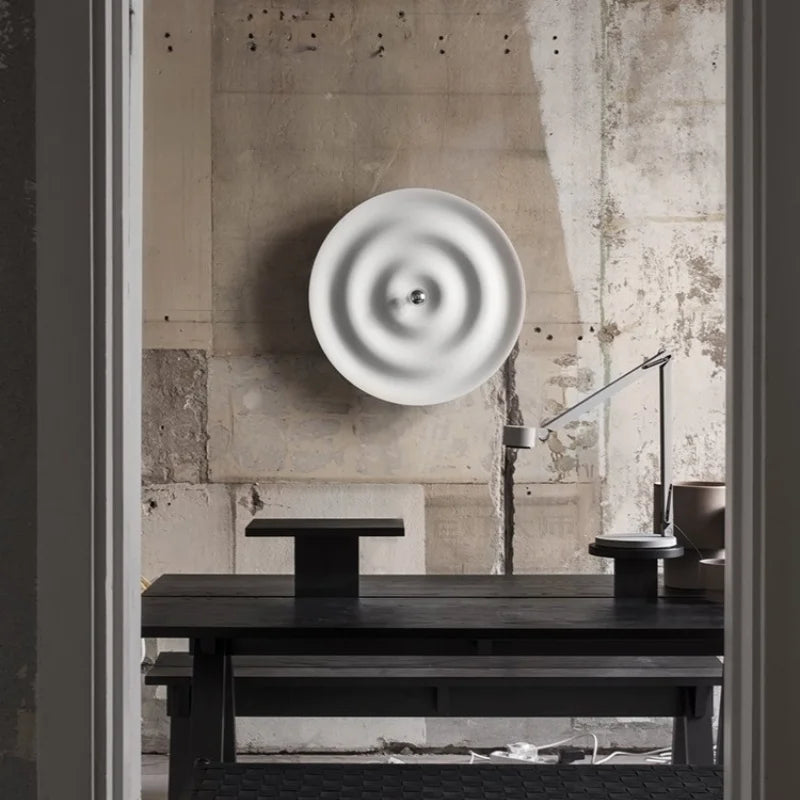 Moderne Scandinavische Ronde Wandlamp voor Woonkamer en Kantoor – Creatief Design met E27 Fitting 3