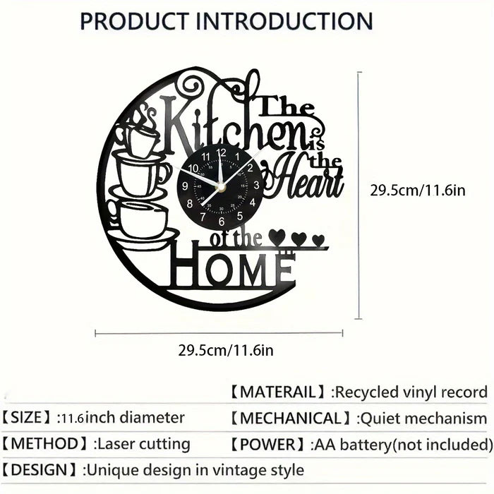 Moderne Wandklok Groot met Grote Cijfers en Geruisloos Mechanisme – Minimalistisch Keuken Design 4