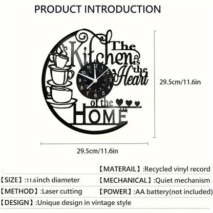 Moderne Wandklok Groot met Grote Cijfers en Geruisloos Mechanisme – Minimalistisch Keuken Design 4