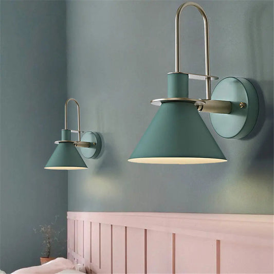 Moderne Wandlamp Zwart voor Slaapkamer – Energiezuinige Muurlamp met 6 Kleuren Opties en Eenvoudige Wandmontage 0