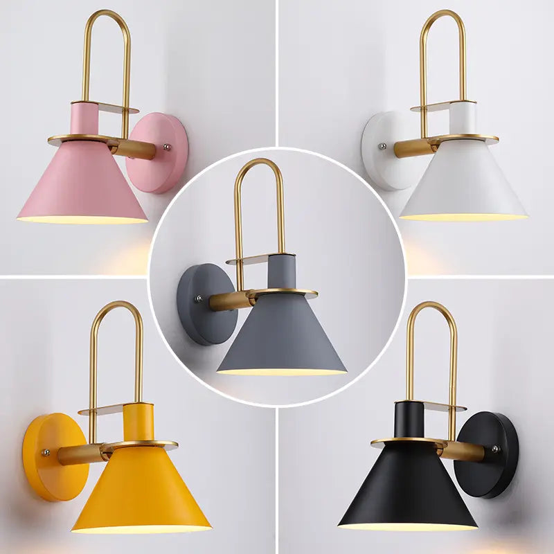 Moderne Wandlamp Zwart voor Slaapkamer – Energiezuinige Muurlamp met 6 Kleuren Opties en Eenvoudige Wandmontage 1