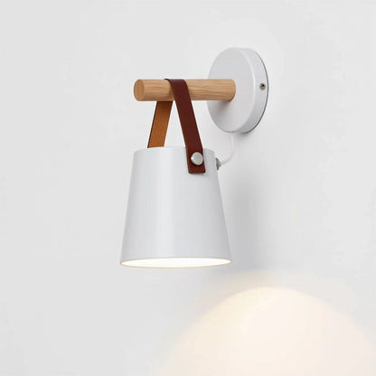 Moderne Wandlamp van Hout voor de Slaapkamer – Stijlvolle Muurlamp in Twee Kleuren 5