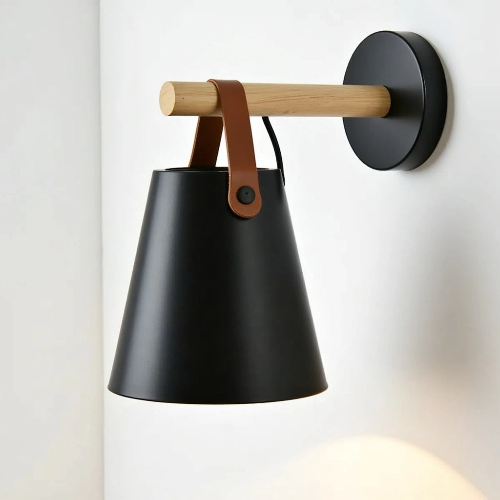 Moderne Wandlamp van Hout voor de Slaapkamer – Stijlvolle Muurlamp in Twee Kleuren 7