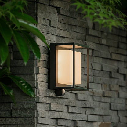 Moderne Waterdichte Zonne-energie Wandlamp met Sensor – IP65 Acryl Buitenverlichting 3
