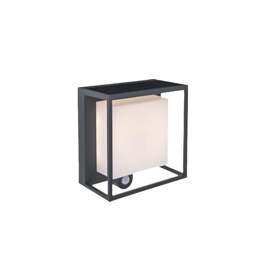 Moderne Waterdichte Zonne-energie Wandlamp met Sensor – IP65 Acryl Buitenverlichting 7