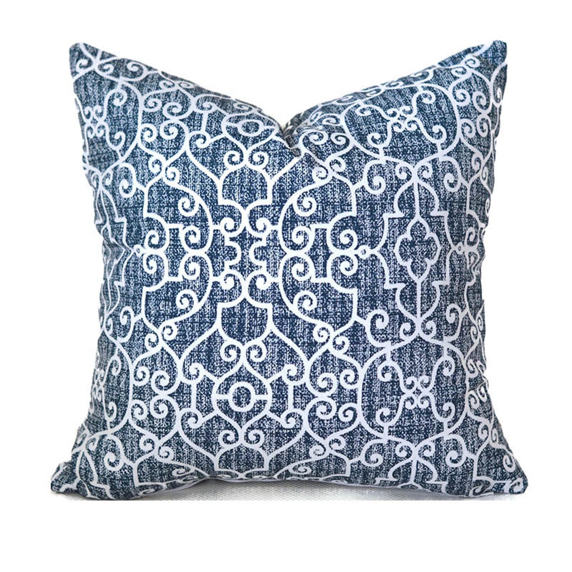 Navy Kussenhoezen Set van 9 voor Kussens 45x45 cm - Duurzaam Linnen met Verborgen Ritssluiting 6