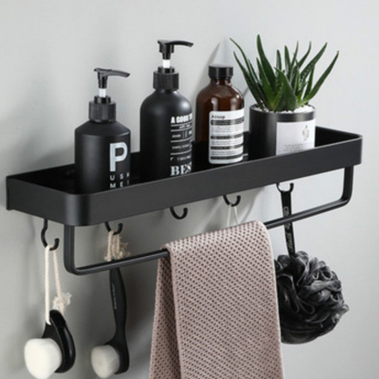 Badkamerplank zonder Boren – Ruimtebesparende Aluminium Hoekplank voor Douche met Roestbestendige Afwerking