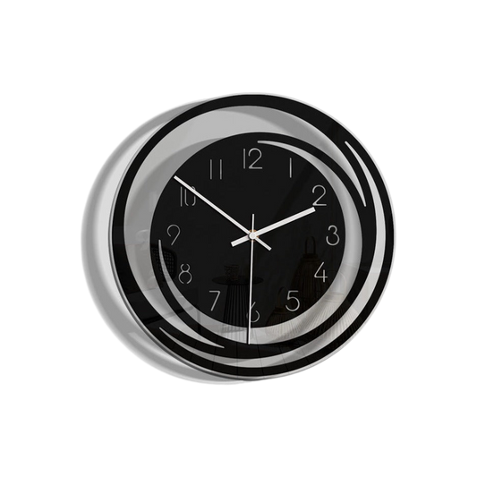 Stille Wandklok van Hoogwaardig Acryl met Seattle Design – Geruisloos Uurwerk en Eenvoudige Installatie