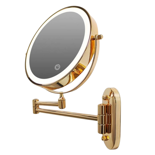 Oplaadbare LED Make-up Spiegel met Verlichting en 360° Rotatie – Met Drie Kleurtemperaturen