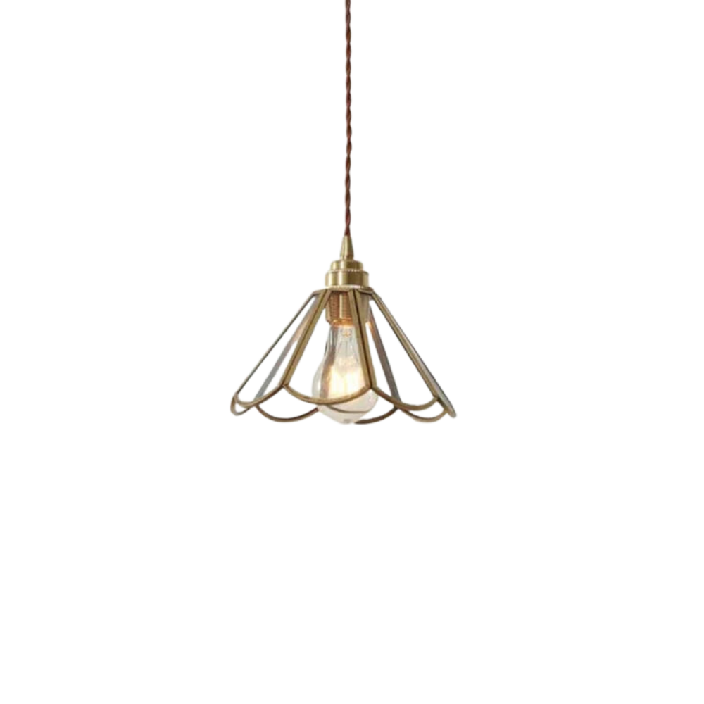 Elegante Glazen Hanglamp met Stoffen Snoer voor Eettafel en Woonkamer – Modern en Klassiek Interieur