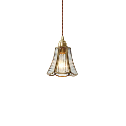 Elegante Glazen Hanglamp met Stoffen Snoer voor Eettafel en Woonkamer – Modern en Klassiek Interieur